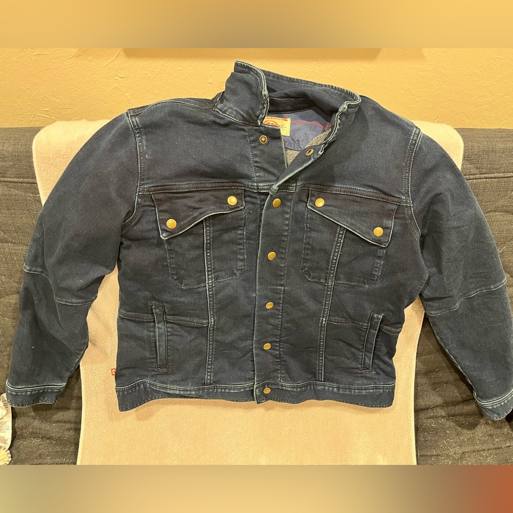 Dovetail workwear women’s thermal lined jean jacket size L